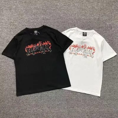 ￥68 THRASHER T-SHIRT 41060908121（im 170cm 60kg i wear size M in the phot）