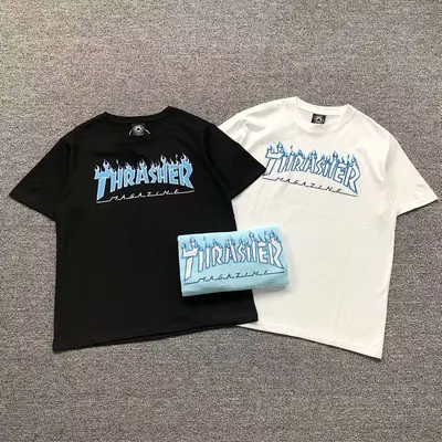￥68 THRASHER T-SHIRT 41060907121（im 170cm 60kg i wear size L in the phot）