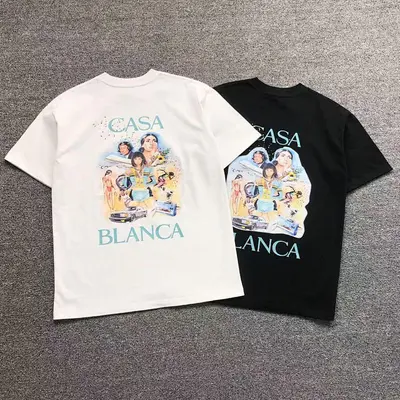 ¥98 CASABLANCA T-SHIRT 2161120125(im 170cm 60kg i wear size S in the phot)