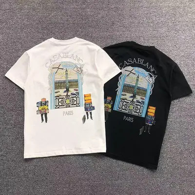 ¥85 CASABLANCA T-SHIRT 1106250232(im 170cm 60kg i wear size M in the phot)