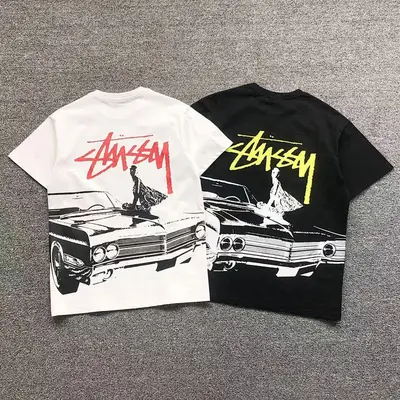 ¥115 STUSSY T-SHIRT 4107010477(im 170cm 60kg i wear size M in the phot)