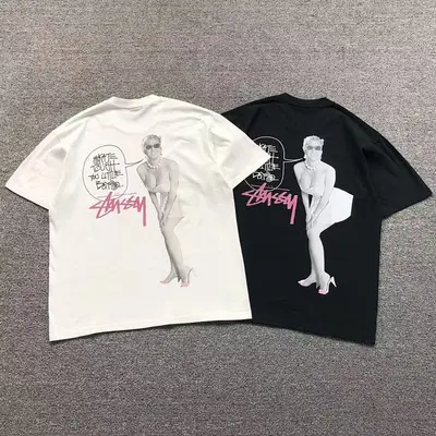 ¥78 STUSSY T-SHIRT 571221123(im 170cm 60kg i wear size L in the phot)