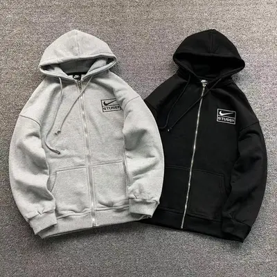 ¥128 STUSSY N⭐K⭐ HOODIE 57160682(im 170cm 60kg i wear size S in the phot)