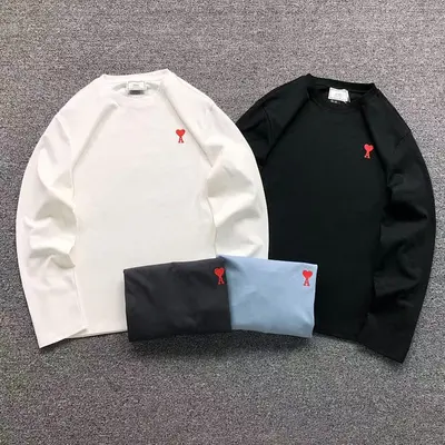 ¥95 AMI LONG SLEEVED 3107171203(im 170cm 60kg i wear size L in the phot)