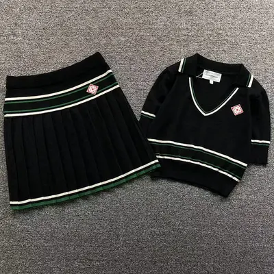 ￥288 CASABLANCA POLO SHORT SKIRT SWEATER FEMAIE STYIE 572313127