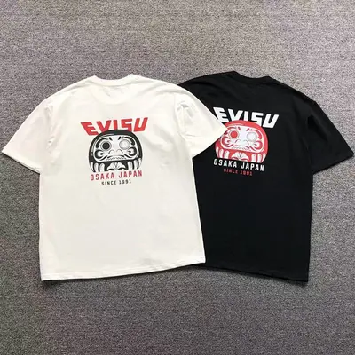 ¥88 EVISU T-SHIRT 572534134(im 170cm 60kg i wear size XL in the phot)