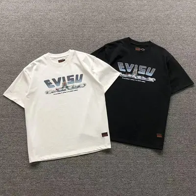 ¥88 EVISU T-SHIRT 572546134(im 170cm 60kg i wear size L in the phot)