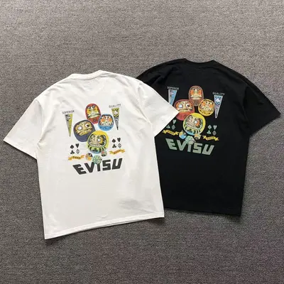¥88 EVISU T-SHIRT 572542134(im 170cm 60kg i wear size XL in the phot)
