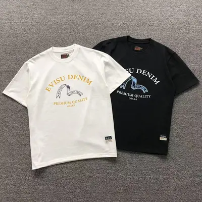 ¥88 EVISU T-SHIRT 572544134(im 170cm 60kg i wear size S in the phot)