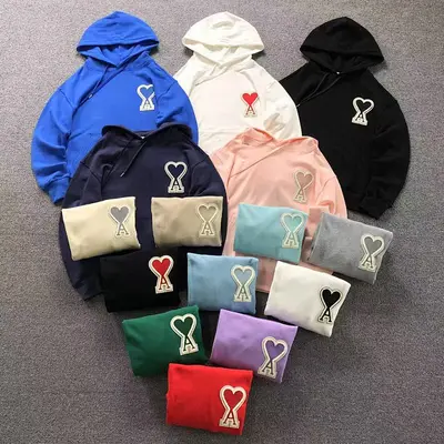 ￥125 AMI HOODIE 57280488（im 170cm 60kg i wear size M in the phot）