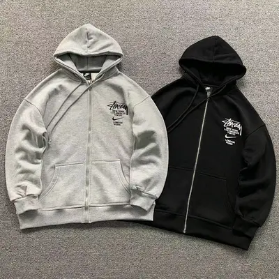 ￥128 STUSSY N⭐K⭐ HOODIE 57290182（im 170cm 60kg i wear size S in the phot）