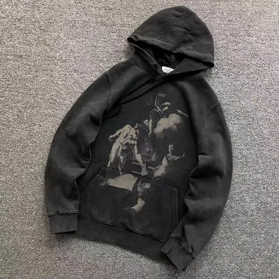 ￥195 OFF-WHITE HOODIE 57312019（im 170cm 60kg i wear size S in the phot）