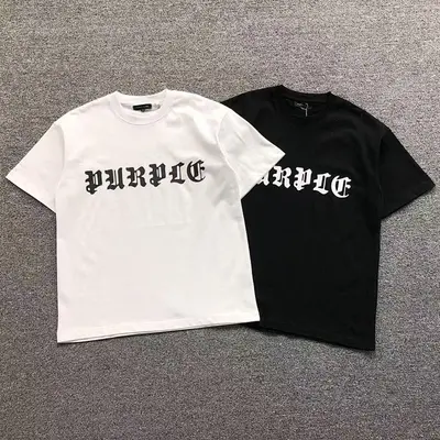 ￥85 PURPLE T-SHIRT 1108012974（im 170cm 60kg i wear size S in the phot）