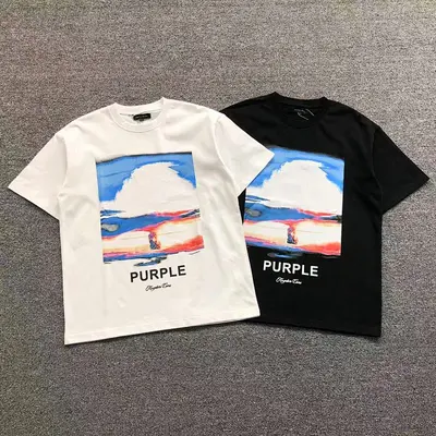 ￥85 PURPLE T-SHIRT 1108013774（im 170cm 60kg i wear size S in the phot）