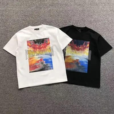 ￥85 PURPLE T-SHIRT 1108013174（im 170cm 60kg i wear size S in the phot）