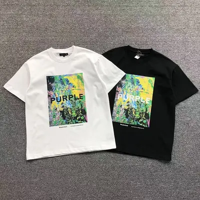￥85 PURPLE T-SHIRT 1108013074（im 170cm 60kg i wear size S in the phot）