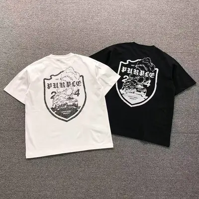 ￥85 PURPLE T-SHIRT 1108013374（im 170cm 60kg i wear size S in the phot）