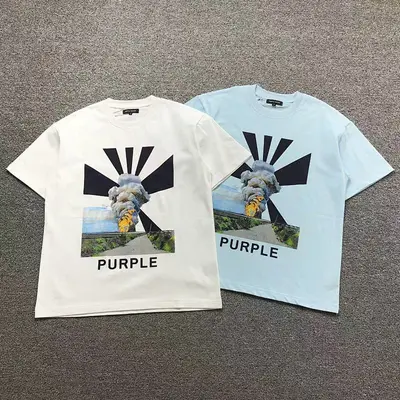 ￥85 PURPLE T-SHIRT 1108011074（im 170cm 60kg i wear size S in the phot）