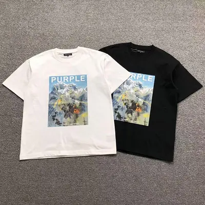 ￥85 PURPLE T-SHIRT 1108012274（im 170cm 60kg i wear size S in the phot）