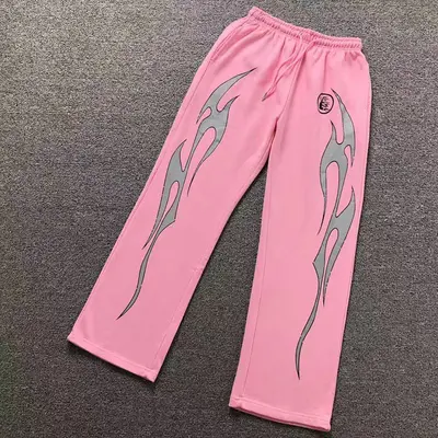 ¥168 HELLSTAR TROUSERS 4108090377(im 170cm 60kg i wear size L in the phot)