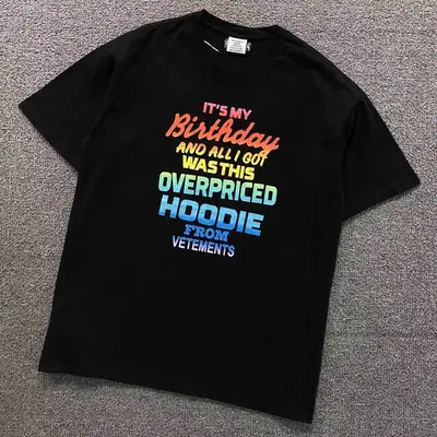 ￥88 VETEMENTS T-SHIRT 41081208145（im 170cm 60kg i wear size S in the phot）