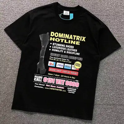 ￥95 VETEMENTS T-SHIRT 41081209145（im 170cm 60kg i wear size S in the phot）