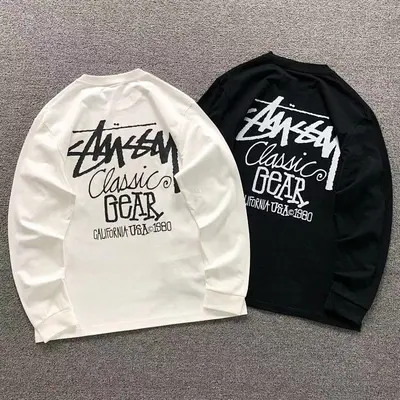 ¥95 STUSSY LONG SLEEVED 581218123(im 170cm 60kg i wear size M in the phot)