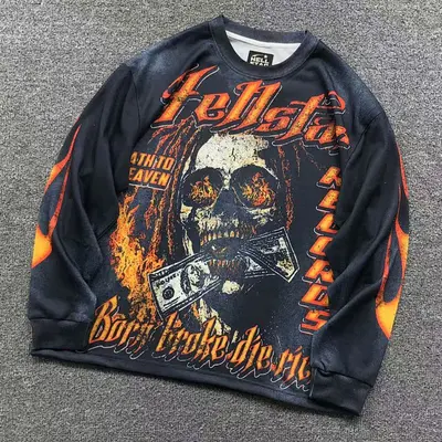 ￥98 HELLSTAR LONG SLEEVED 58160671（im 170cm 60kg i wear size M in the phot）