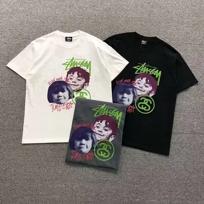 ￥78 STUSSY T-SHIRT 3108184002 （im 170cm 60kg i wear size L in the phot）