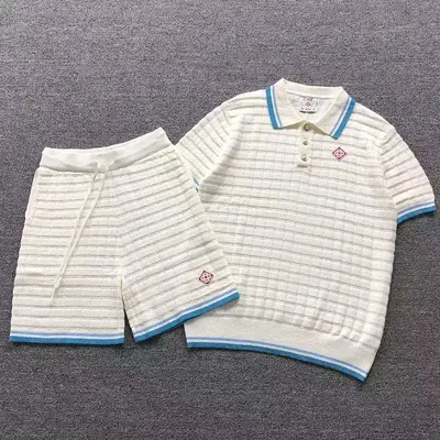 ￥368 CASABLANCA POLO SHORTS SWEATER 581829127（im 170cm 60kg i wear size M in the phot）