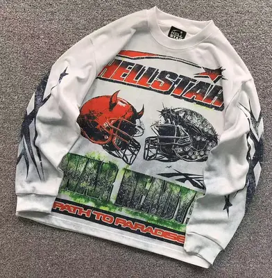 ¥98 HELLSTAR LONG SLEEVED 58181971(im 170cm 60kg i wear size M in the phot)