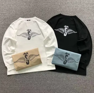 ¥108 STUSSY LONG SLEEVED 3108184202(im 170cm 60kg i wear size L in the phot)