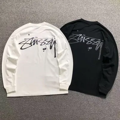 ￥95 STUSSY LONG SLEEVED 582015123（im 170cm 60kg i wear size M in the phot）