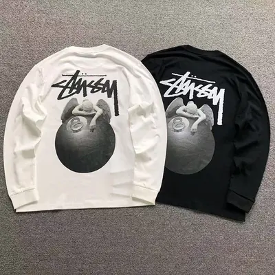 ￥95 STUSSY LONG SLEEVED 582017123（im 170cm 60kg i wear size M in the phot）