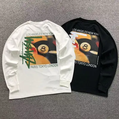 ￥95 STUSSY LONG SLEEVED 582005123（im 170cm 60kg i wear size M in the phot）