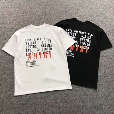 ￥98 AMIRI T-SHIRT 2182028125（im 170cm 60kg i wear size S in the phot）