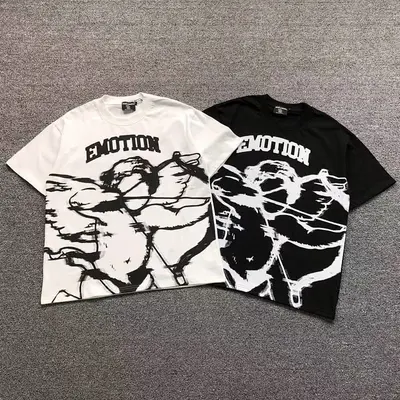 ¥98 MI⭐⭐D EM⭐⭐ION T-SHIRT 3108223517(im 170cm 60kg i wear size S in the phot)