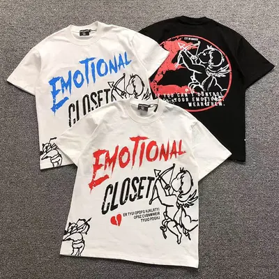 ¥98 MI⭐⭐D EM⭐⭐ION T-SHIRT 3108223317(im 170cm 60kg i wear size S in the phot)