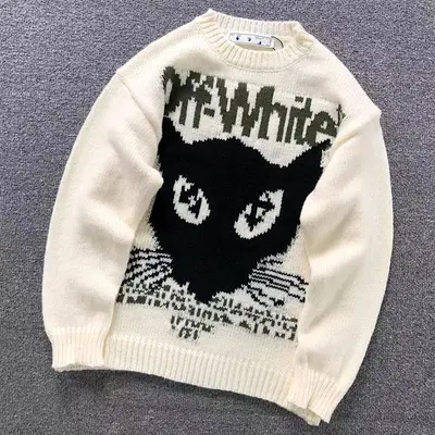 ¥138 OFF-WHITE SWEATER 11082312140(im 170cm 60kg i wear size M in the phot)