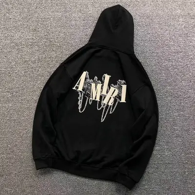 ¥138 AMIRI HOODIE 1109012674(im 170cm 60kg i wear size L in the phot)