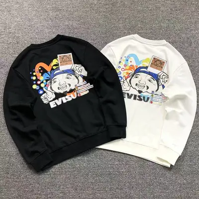 ¥125 EVISU HOODIE 1109031930(im 170cm 60kg i wear size M in the phot)