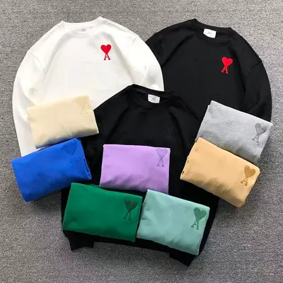 ￥98 AMI HOODIE 59060488（im 170cm 60kg i wear size M in the phot）