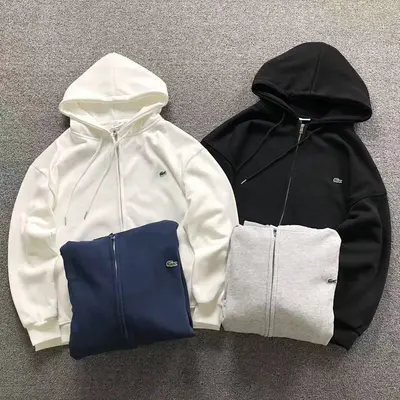 ￥185 LACOSTE HOODIE 2191724001（im 170cm 60kg i wear size M in the phot）