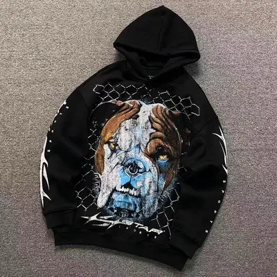￥135 HELLSTAR HOODIE 4109200377（im 170cm 60kg i wear size M in the phot）
