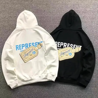 ¥128 REPRESENT HOODIE 1109260968(im 170cm 60kg i wear size S in the phot)