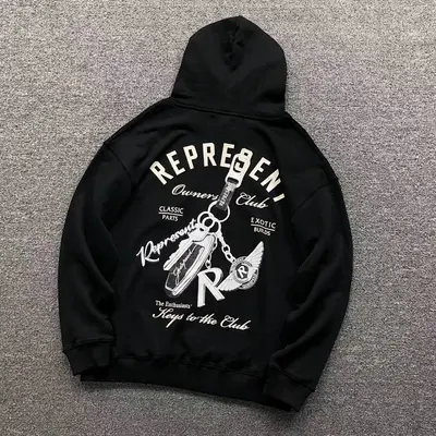 ¥128 REPRESENT HOODIE 1109261368(im 170cm 60kg i wear size S in the phot)