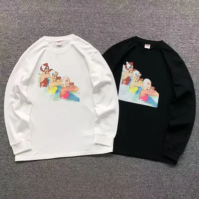 ¥95 S⭐⭐R⭐⭐E LONG SLEEVED 592714123(im 170cm 60kg i wear size M in the phot)