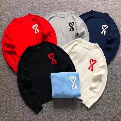 ￥135 AMI SWEATER 3109300121 （im 170cm 60kg i wear size M in the phot）