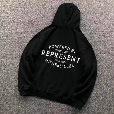 ￥135 REPRESENT HOODIE 510032791 60kg i wear size S in the phot）
