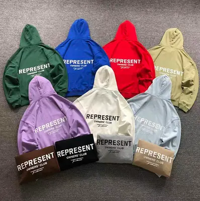 ￥128 REPRESENT HOODIE 510032591（im 170cm 60kg i wear size S in the phot）
